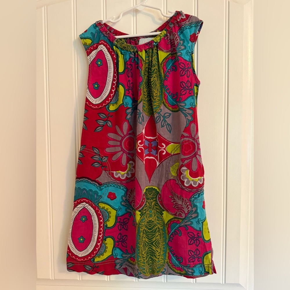 Vibrant Floral Kids Casual Dress